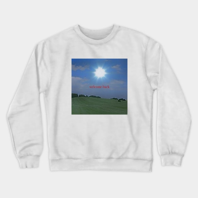 Welcome Back - Dreamcore Background House, Weirdcore edit Crewneck Sweatshirt by Random Generic Shirts